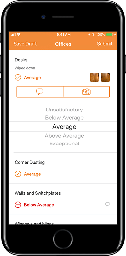 Image of an Inspection Program on a Smartphone Screen